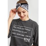 Batik Siyah Beyaz, butik Kadın Bandana Saç Bandı, ekstra yumuşak, Esnek, doğal, pamuklu Penye