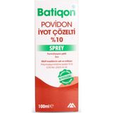 Batiqon Povidon İyot Çözelti Spreyli 100 ml Alkolsüz Özellikli Dezenfektan