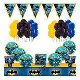 BATMAN 24 KİŞİLİK BETMEN DOĞUM GÜNÜ PARTİ MALZEMELERİ SÜSLERİ SETİ