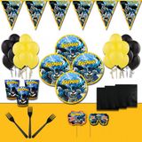 Batman Betmen Dogum Gunu Partı Malzemelerı Suslerı Set 16 Kısılık
