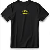 Batman Dc Tişört Model Baskılı Oversize Unisex %100 Pamuklu Nefes Alan Kalın Kumaşli T-Shirt - Siyah - XL