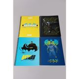 Batman DEKOMUS İLE LİSANSLI BATMAN A4 80 YAPRAK 2 ADET KARELİ VE 2 ADET ÇİZGİLİ DEFTER OKUL SETİ