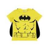 Batman Erkek Çocuk Pelerinli Tişört 6-9 Yaş Sarı