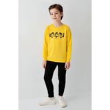 Batman Erkek Çocuk Sarı Eşofman Takımı L1775-C-V1 - 5 - 6 Yaş