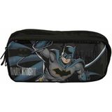 Batman Kalem Çantası, Harry Potter Desenli Kalem Kutu, Kalemlik, Kalem Kutu, Batman Kalemlik - Gri - 20CM - Çift Bölmeli