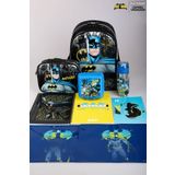 Batman Lisanslı Okul,beslenme Ve Kalem Çantası,beslenme Kabı Ve 500 ml Trıtan Matara Ile Kırtasiye O
