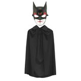 Batman Maskesi Cat Woman Ve Batman Pelerini 90 Cm Siyah Renk Set Go53/04308