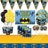 Batman Mavi Afişli 16 Kişilik Doğum Günü Parti Malzemeleri Seti