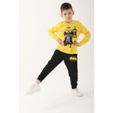Batman Sarı Erkek Çocuk Uzun Kol Pijama Takım - 8 - 9 Yaş