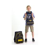 Batman Temalı Erkek Çocuk 3 Lü Okul Çanta Seti Süper Kahraman Sırt Çantası Beslenme Çantası Kalemlik Siyah