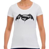 Batman v Superman Beyaz Kadın T-Shirt-L