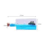 Batmayan Gemi Şişe Akvaryum - Renkli