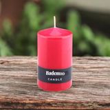 Baton Mum Kırmızı Silindir Dekoratif Mumu Kandil Hediyelik Fitilli Mumlar Şamdan Kokusuz 6 x 10 cm