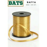BATS RAFYA BALON İPİ SÜSLEME KURDELESİ 8 MM. X 200 MT. ALTIN SARI