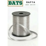 BATS RAFYA BALON İPİ SÜSLEME KURDELESİ 8 MM. X 200 MT. GÜMÜŞ GRİ