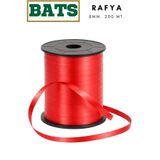 BATS RAFYA BALON İPİ SÜSLEME KURDELESİ 8 MM. X 200 MT. KIRMIZI