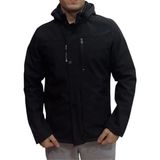 Battal Beden Erkek Çıkarılabilir Kapüşonlu Rüzgar ve Su Geçirmez Erkek Mont - Siyah - 3XL