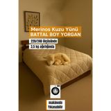 Battal Boy Merinos Kuzu Yünü Yorgan (%100 DOĞAL MERİNOS KUZU YÜNÜ) 220 X 240 Cm Ebat