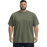 Battal Moda BattalModa Büyük Beden Erkek Basic Bisiklet Yaka Kısa Kollu Tişört %95 Pamuk %5 Likra Haki 3XL-8XL - 4XL