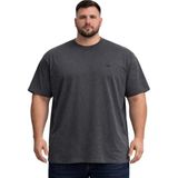 Battal Moda Battalmoda Erkek Büyük Beden Antrasit Basic Kısa Kollu Tişört 3xl-4xl-5xl-6xl-7xl-8xl