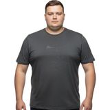 Battal Moda Battalmoda Erkek Büyük Beden Antrasit Bisiklet Yaka Kısa Kollu Mimi Tişört 5xl-6xl-7xl-8xl