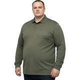 Battal Moda Battalmoda Erkek Büyük Beden Haki Polo Yaka Pike Tişört 3xl-4xl-5xl-6xl-7xl-8xl