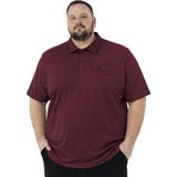 Battal Moda Battalmoda Erkek Büyük Beden Koyu Bordo Polo Yaka Kısa Kollu Pike Tişört 3xl-4xl-5xl-6xl