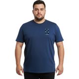 Battal Moda Battalmoda Erkek Büyük Beden Marin Bisiklet Yaka Kısa Kollu Central Tişört 3xl-4xl-5xl-6xl