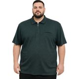 Battal Moda Battalmoda Erkek Büyük Beden Melanj Beneton Polo Yaka Kısa Kollu Cepli Tişört 3xl-4xl-5xl-6xl