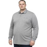 Battal Moda Battalmoda Erkek Büyük Beden Melanj Füme Polo Yaka Pike Tişört 3xl-4xl-5xl-6xl-7xl-8xl