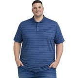 Battal Moda Battalmoda Erkek Büyük Beden Polo Yaka Çizgili Cepli Kısa Kollu Tişört 3xl-4xl-5xl-6xl - Lacivert