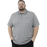 Battal Moda Battalmoda Erkek Büyük Beden Polo Yaka Kısa Kollu Pike Tişört 3xl-4xl-5xl-6xl-7xl-8xl - Melanj Füme