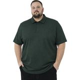 Battal Moda Battalmoda Erkek Büyük Beden Polo Yaka Melanj Benetton Kısa Kollu Pike Tişört 3xl-4xl-5xl-6xl