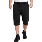 Battal Moda Battalmoda Erkek Büyük Beden Siyah Iki Iplik Cep Fermuarlı Kapri 3xl-4xl-5xl-6xl-7xl-8xl
