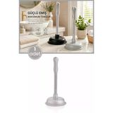 Battal Vantuz Pompa Gri, Mutfak Banyo Lavabo Küvet Wc Tuvalet Gider Açıcı Büyük El Pompası 16X33cm