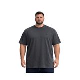 BattalModa Erkek Büyük Beden Antrasit Basic Kısa Kollu Tişört 3XL-4XL-5XL-6XL-7XL-8XL