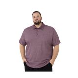 BattalModa Erkek Büyük Beden Bordo Polo Yaka Kısa Kollu Pike Tişört 3XL-4XL-5XL-6XL