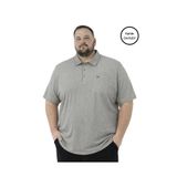 BattalModa Erkek Büyük Beden Melanj Toprak Polo Yaka Kısa Kollu Pike Tişört 3XL-4XL-5XL-6XL-7XL-8XL