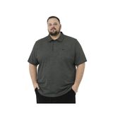 BattalModa Erkek Büyük Beden Melanj Vizon Polo Yaka Kısa Kollu Pike Tişört 3XL-4XL-5XL-6XL-7XL-8XL