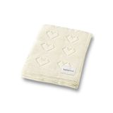 Battani.Co Kız Ve Erkek Bebek Için Triko Örgü Bebek Battaniyesi 85cm X85cm Basic Kalpler