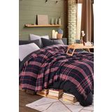Battaniye Pamuklu Çift Kişilik Warm Soft Lacivert