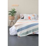 Battaniye Ponponlu Özel Çantalı 150x200 cm Pamme Turuncu