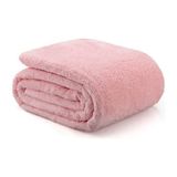 Battaniye Televizyon Battaniyesi Peluş Polar Battaniye Tek Kişilik 170 * 230 Gül Kurusu