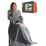 Battaniye Tv Battaniyesi Cepli Tv Battaniyesi 125*170 Cm Tek Kişilik Battaniye Polar Battaniye