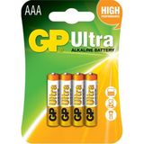 Batteries 24AU Ultra Alkalin LR03/E92/AAA Ince Kalem Pil, 1.5 Volt, 4'lü Kart, Bakır/siyah/beyaz