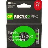 Batteries ReCyko Pro AAA İnce Ni-Mh Şarjlı Pil, 1.2 Volt, 6'lı Kart