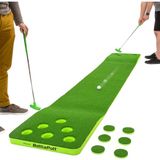 Battleputt Golf Sopası Oyunu, 2'si 2 Arada Pong Tarzı Oyun, 28 cm Putting Green, 2 Golf Topu - Option-1