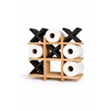 batu ahşap Ahşap Dekoratif Sos Tic Tac Toe Banyo Rafı - Tuvalet Kağıtlığı ve Havluluk 40x40 cm