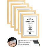 Batu Art Home 5 Adet A4 Çerçeve Gerçek Korumalı Kırılmaz Pleksi Belge Diploma Resim Fotoğraf Asılabilir 21 x 29.7 cm - Natural Ahşap - 21x29,7