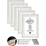 Batu Art Home 5 Adet A4 Çerçeve Korumalı Kırılmaz Pleksi Camlı Belge Diploma Resim Fotoğraf Asılabilir 21 x 29.7 cm - Beyaz - 21x29,7